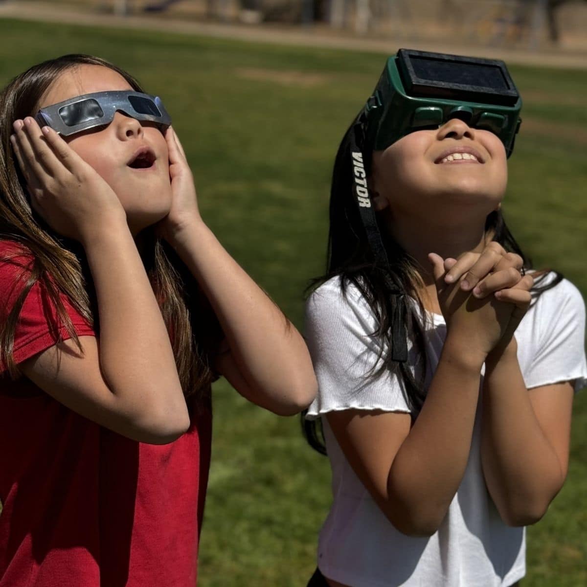 Students laughing at an activity on campus